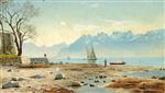 Bild:Sonniger Tag am Genfersee