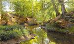 Bild:Sonniger Tag am Waldbach