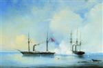 Bild:The Battle of the Vladimir Frigate with a Turkish Egyptian Ship