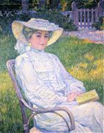 Bild:Madame Theo van Rysselberghe in the Garden