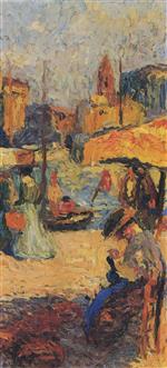 Bild:Woman Seated on the Port