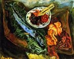 Bild:Still LIfe with Fish and Fruit