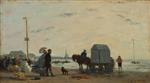 Bild:On the Beach at Trouville