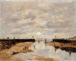 Bild:The Jetties, Low Tide, Trouville