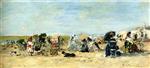 Bild:Trouville, Beach Scene