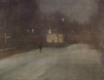 Bild:Nocturne en gris et or, neige dans Chelsea