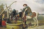 Bild:Horses at a Well and Henry Bright