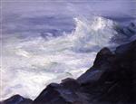 Bild:Marine   Break over Sunken Rock, Storm Sea