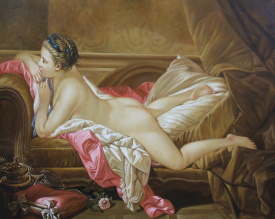 Francois Boucher Nude on a Sofa