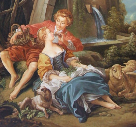 Francois Boucher - An Autum Patoral - Detail