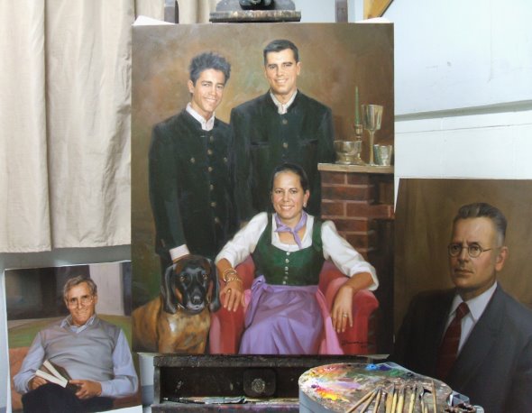 Adelsfamilie Gemälde